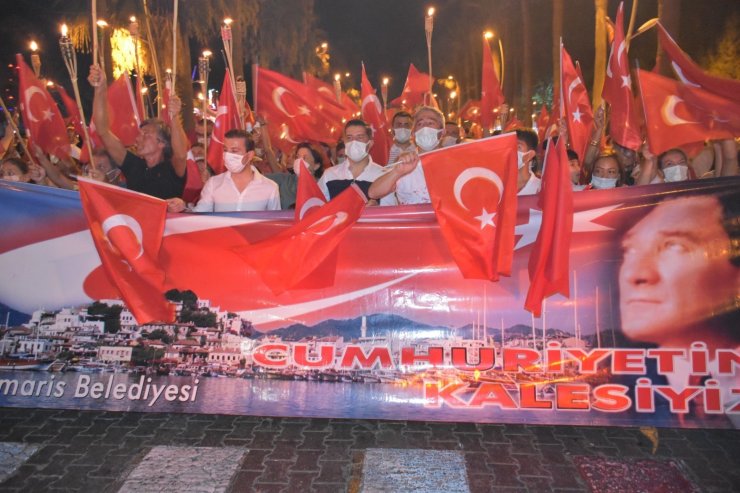 30 Ağustos Zafer Bayramı Marmaris’te coşkuyla kutlandı